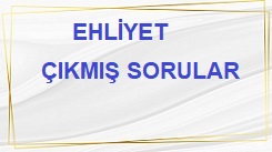 Ehliyet Çıkmış Sorular